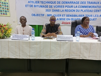 Aménagement et bitumage des voiries pour la commémoration du 11 décembre 2021 à Ziniaré